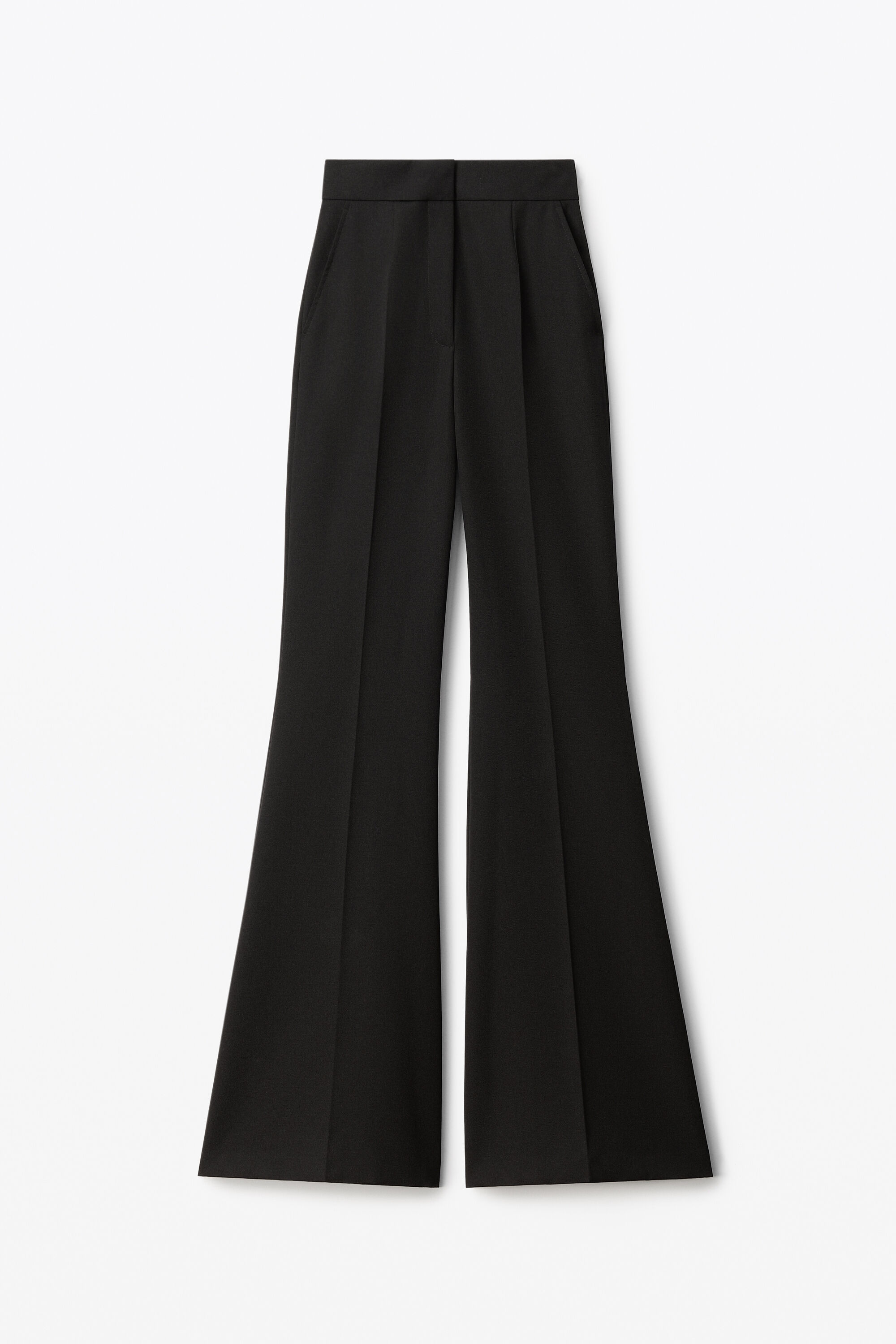 alexanderwang WIDE LEG PANT IN WOOL TAILORING BLACK