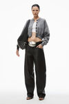 Alexander Wang grey multi cardigan con logo goffrato