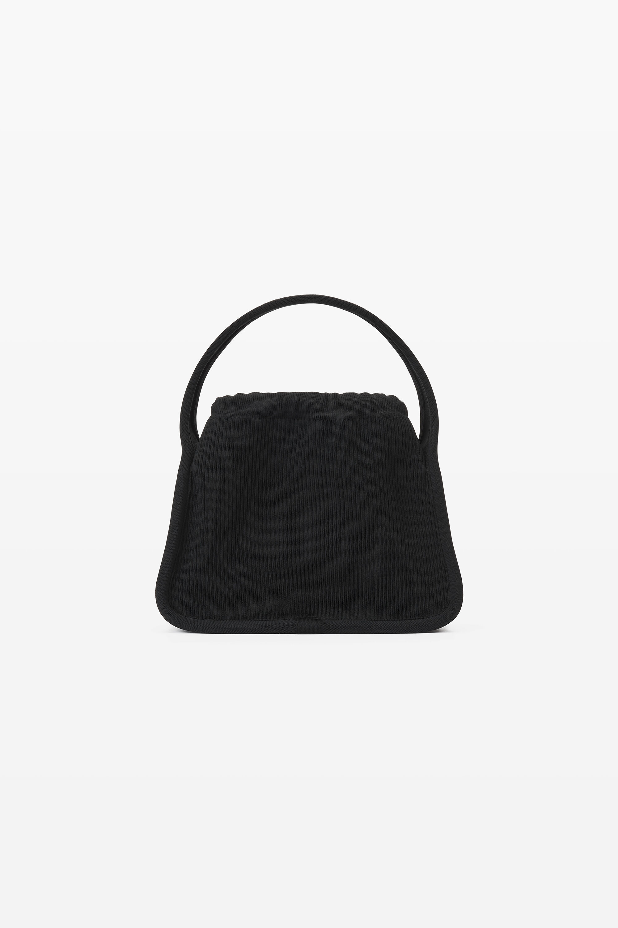 alexanderwang RYAN SMALL BAG IN RIB KNIT BLACK - alexanderwang® US