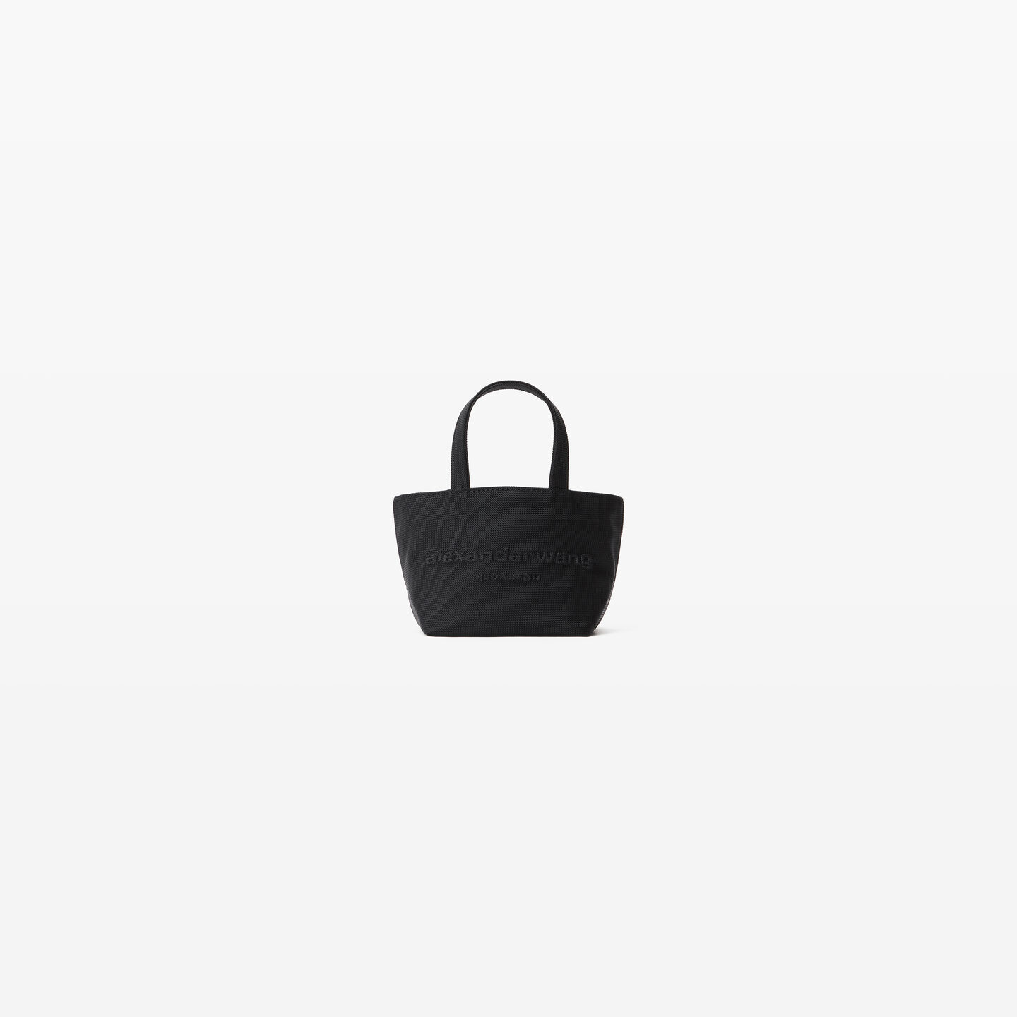 Shop Alexander Wang Punch Mini Tote In Nylon Canvas In Black
