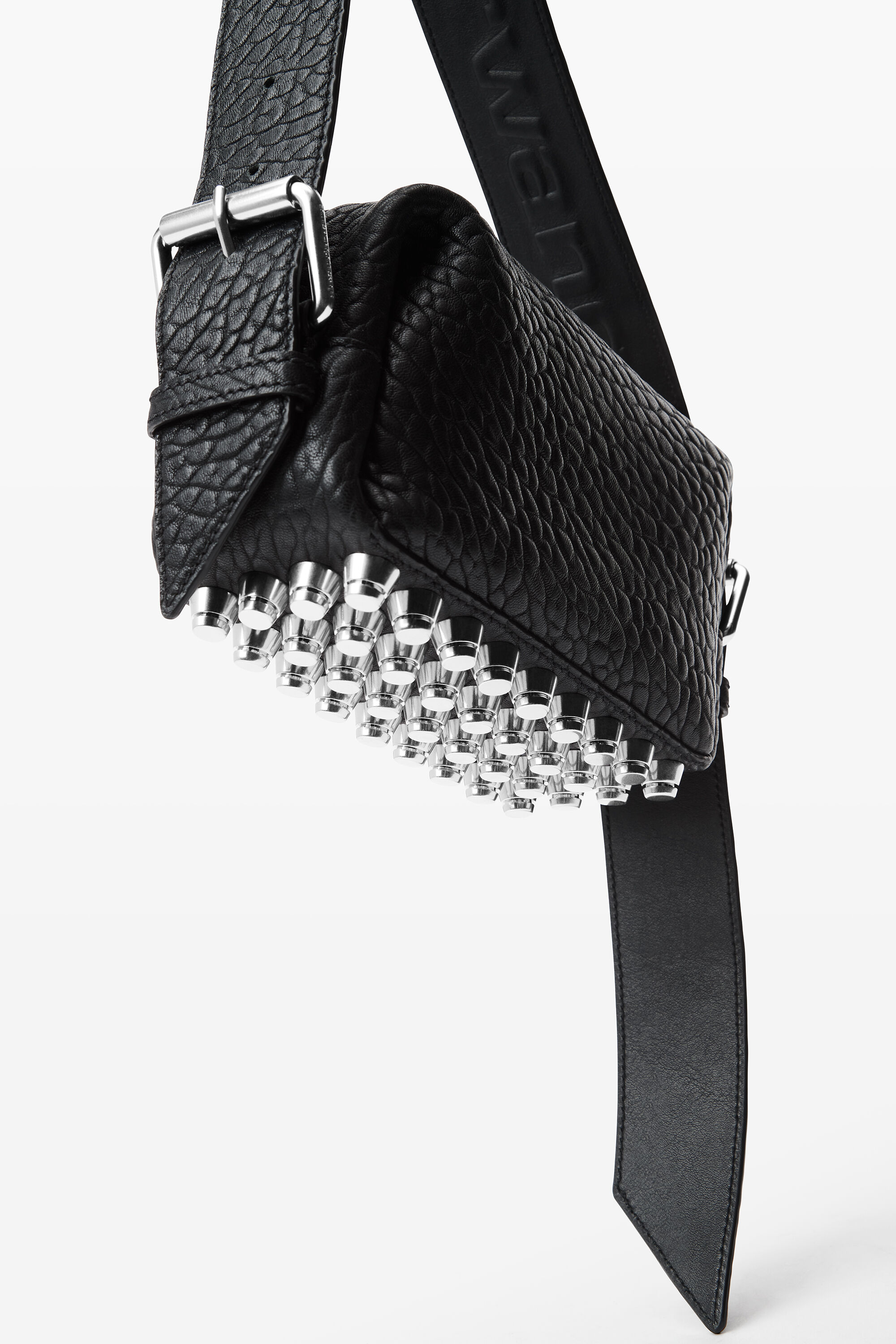 Ricco Small Bag in Lambskin Leather in BLACK | alexanderwang®
