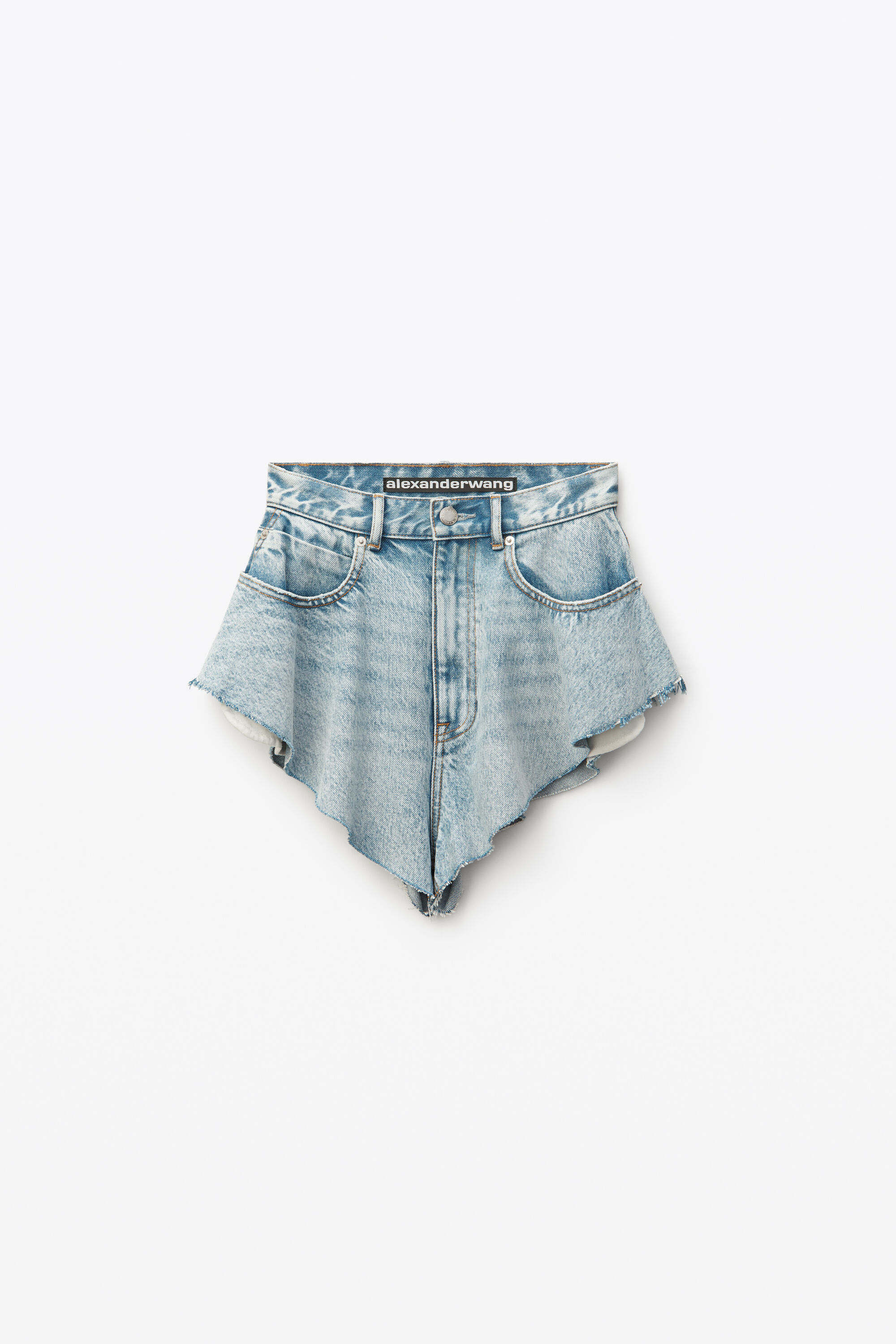 alexander wang ruffled shorts