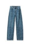 Alexander Wang vintage medium indigo laser-distressed denim jeans