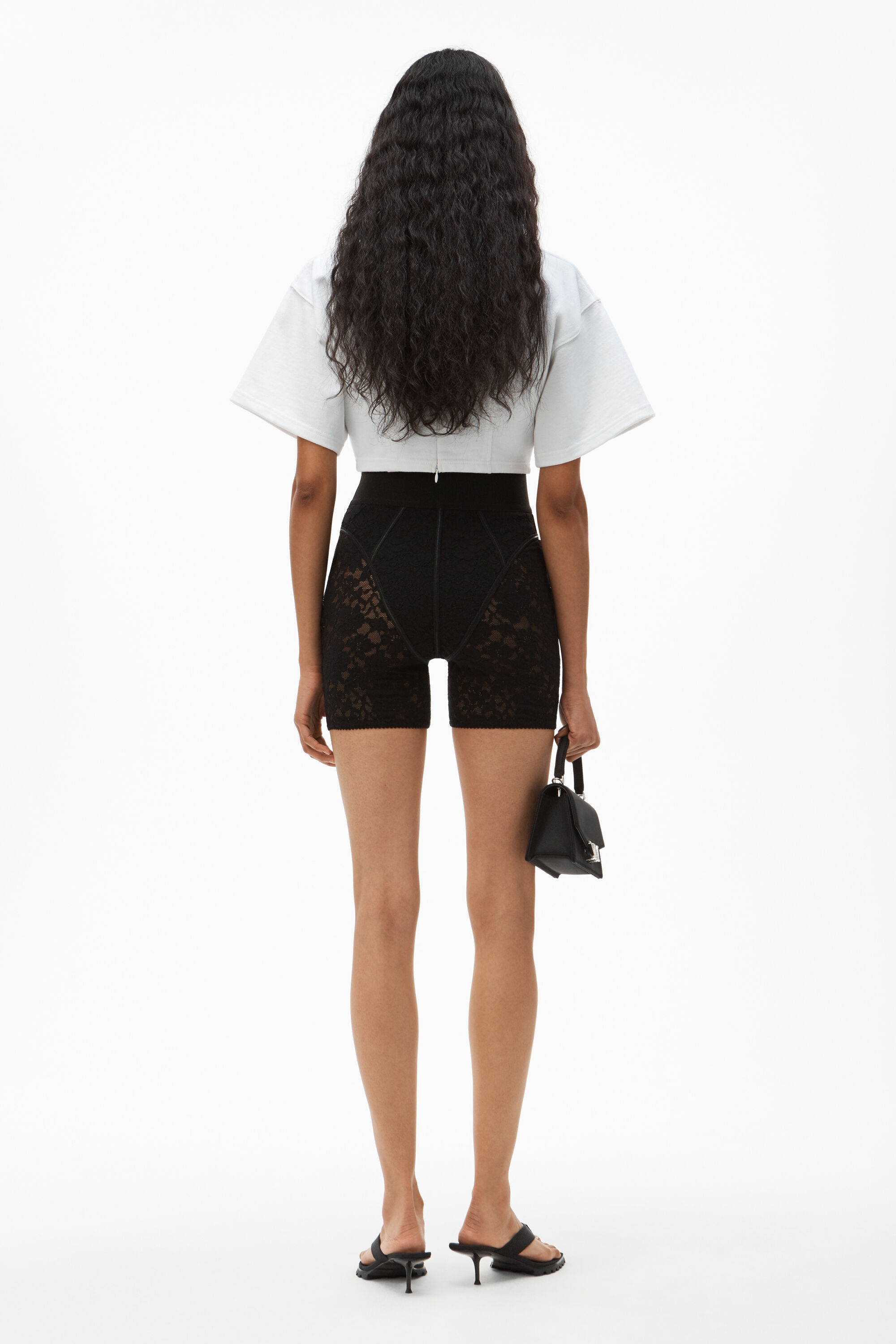 lace alexander wang shorts