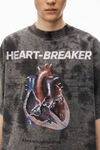 T-shirt in jersey di cotone con stampa grafica Heartbreaker