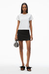 Alexander Wang white shrunken t-shirt aus high-twist-jersey