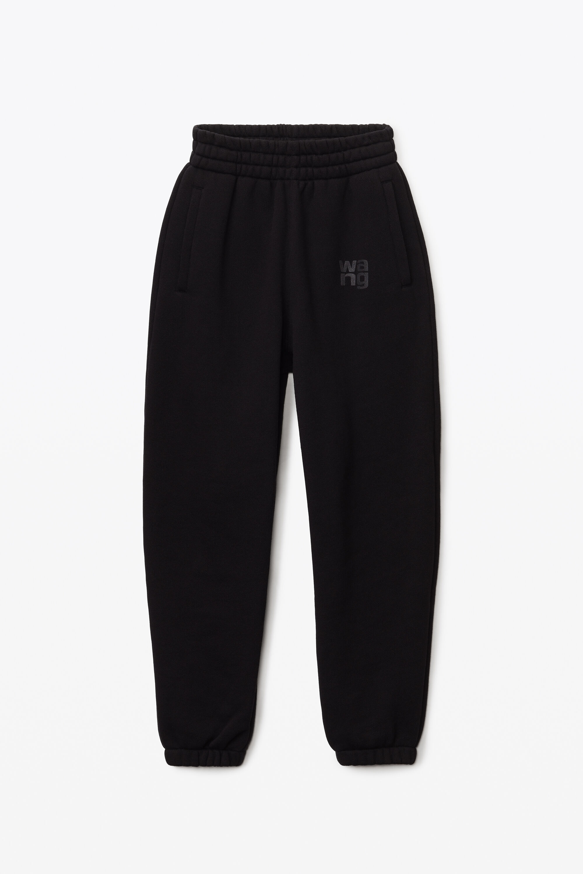 PUFF LOGO SWEATPANT IN STRUCTURED TERRY in BLACK alexanderwang