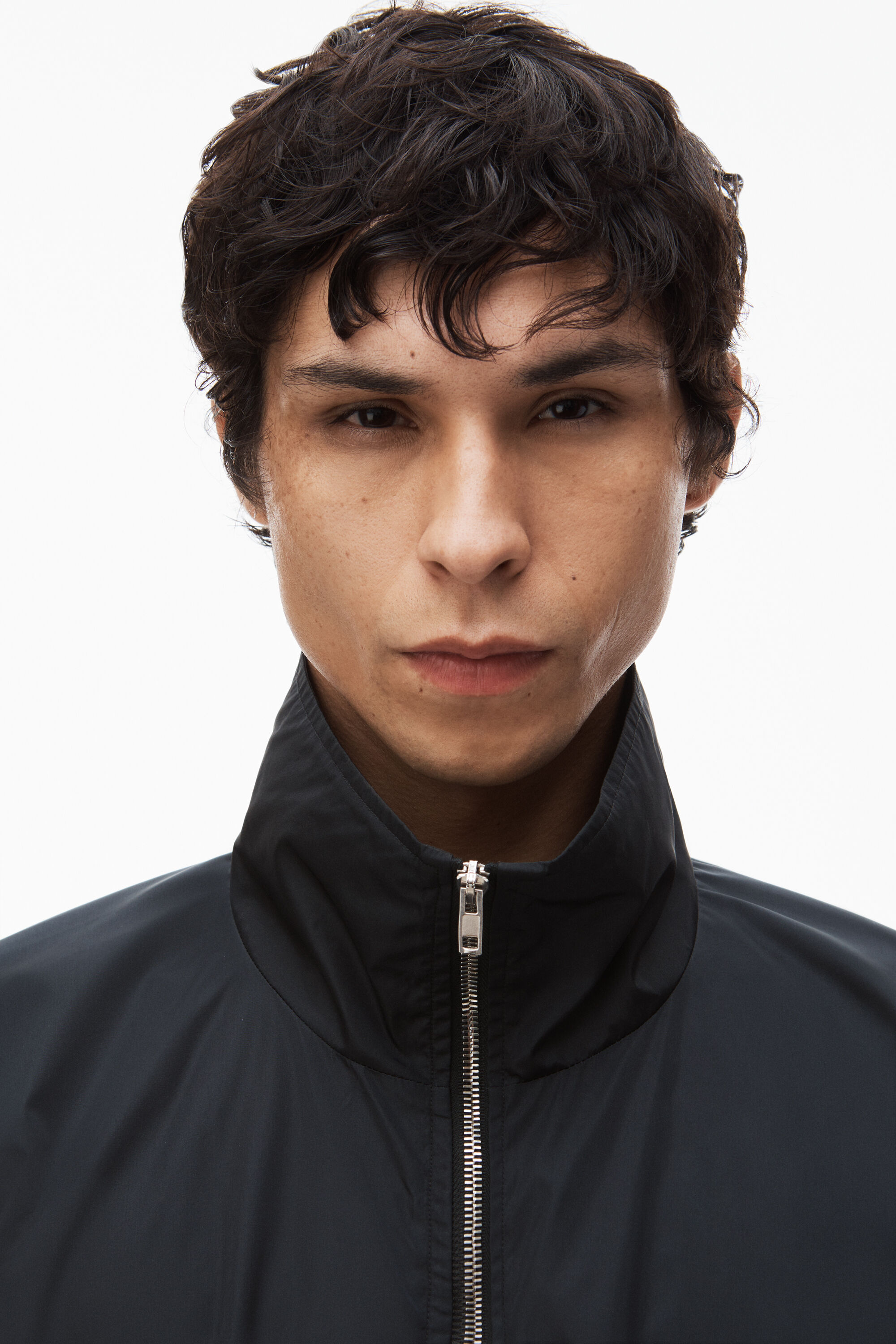 alexanderwang track jacket in crisp nylon BLACK - alexanderwang® CA