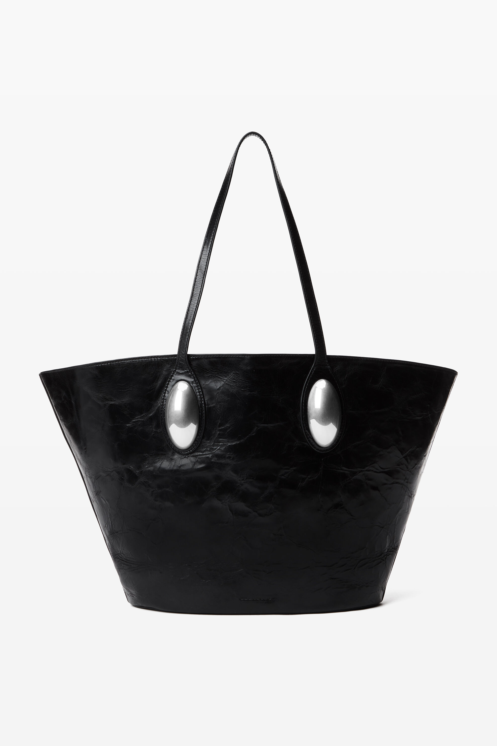 Dome Large Tote Bag in Crackle Patent Leather in BLACK | main 