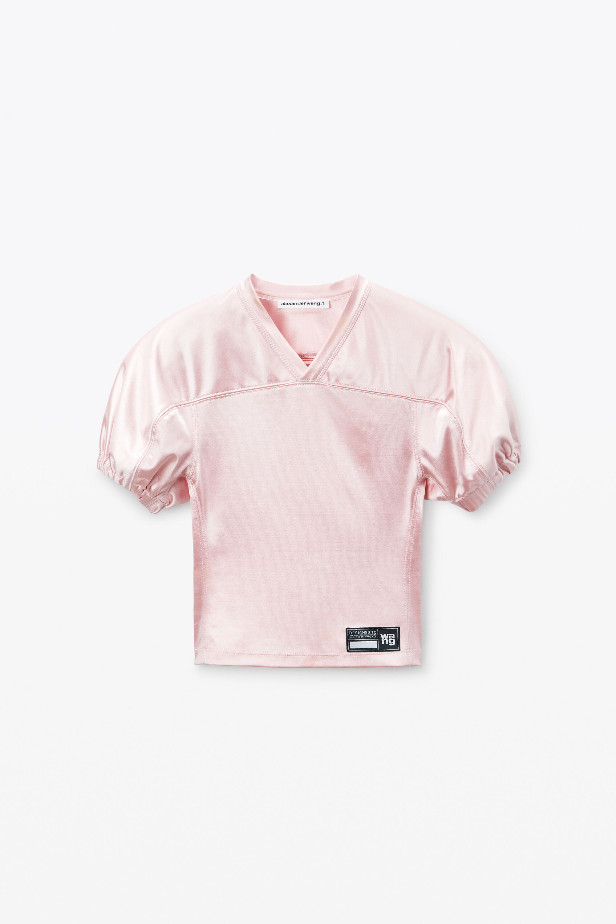 Padded Football Jersey in BALLERINA PINK | alexanderwang®