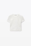 Alexander Wang white logo jacquard short sleeve baby tee