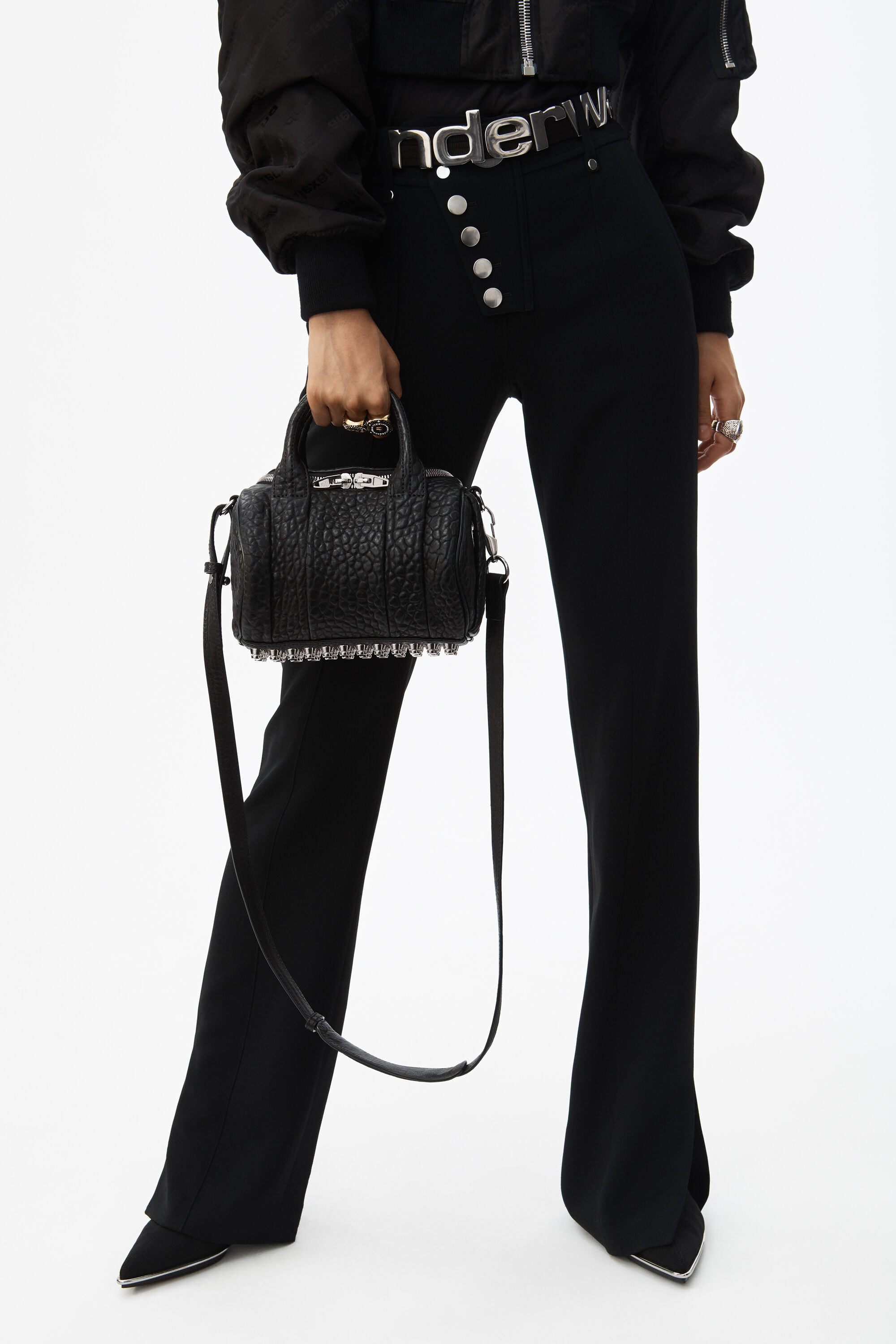 alexander wang rockie studded bag