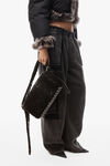 Alexander Wang washed ink online-exclusive ricco medium flap bag in lamb shearling