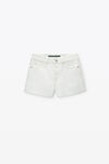 Alexander Wang vintage white shorts in denim con vita alta