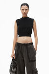 Alexander Wang washed shadow oversized cargo sweatpants in cotton terry