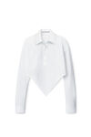 Alexander Wang white camicia a punta in cotone biologico