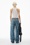 Alexander Wang vintage medium indigo jeans in denim con effetto invecchiato al laser