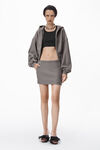 Alexander Wang washed granite acid wash miniskirt in classic cotton terry