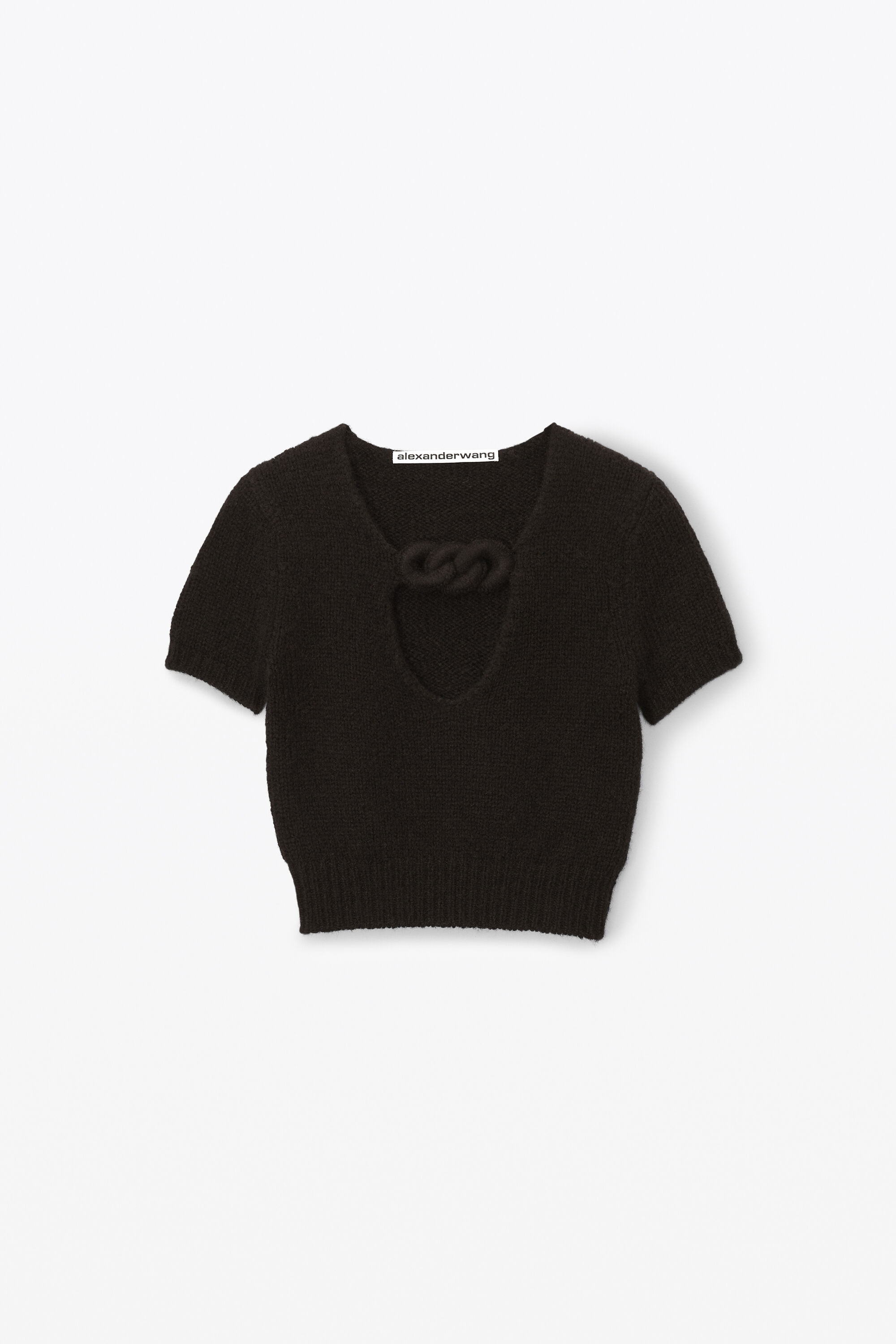 Short-sleeve tee in stretch knit