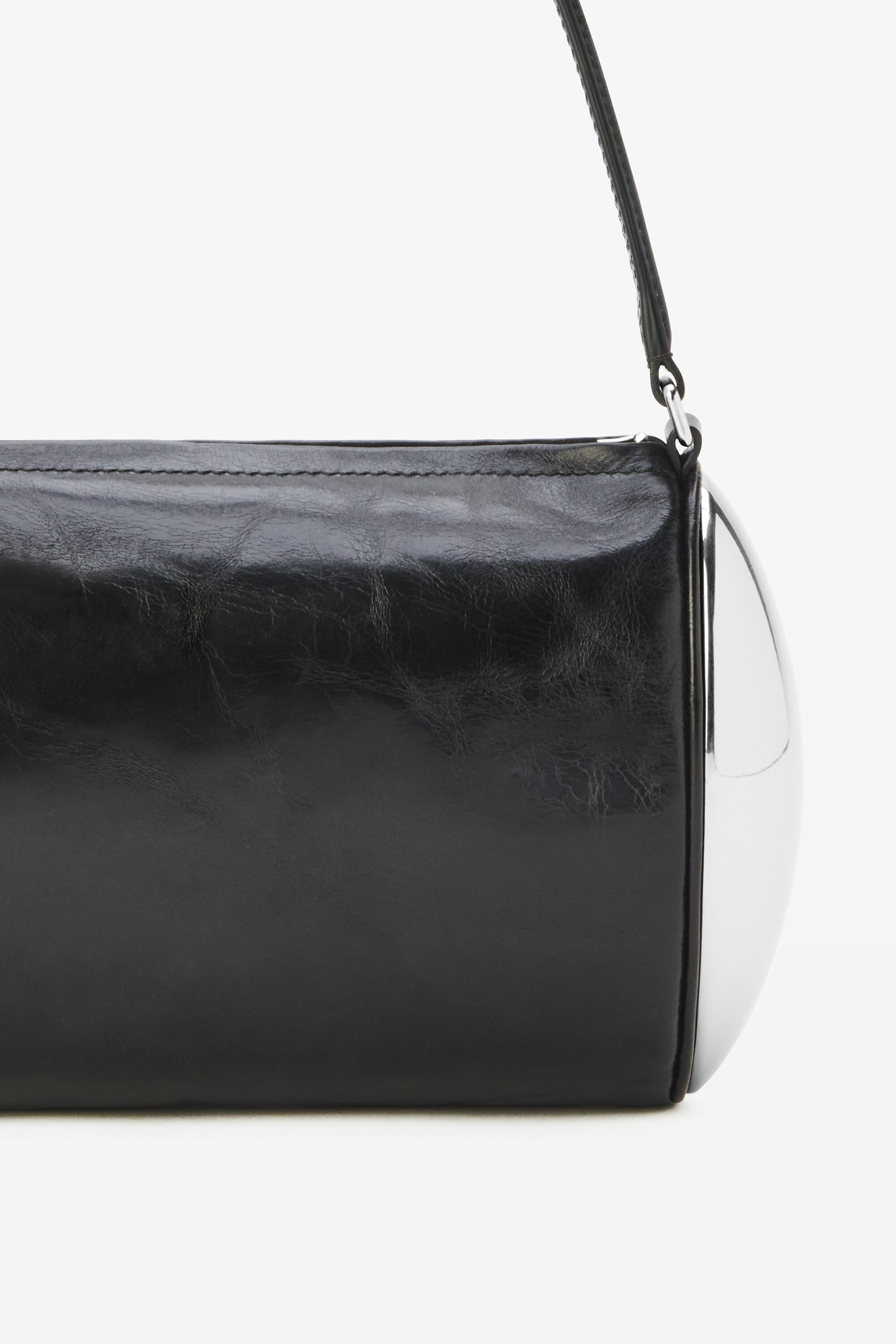 MICRO LUGGAGE HANDBAG IN DRUMMED CALFSKIN - BLACK | CELINE