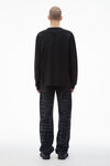 Alexander Wang black langarmshirt aus high-twist-jersey