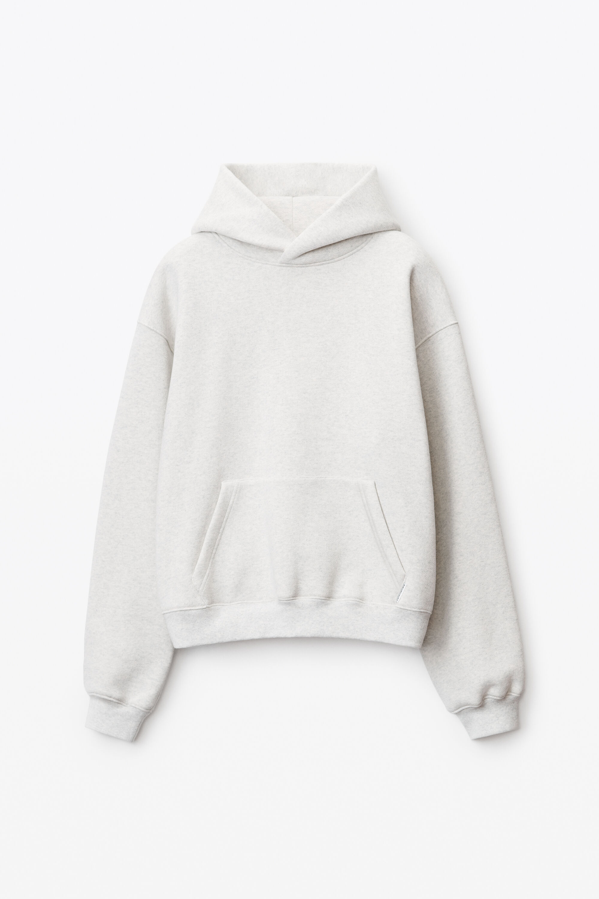 HOODIE IN DENSE FLEECE in VINTAGE HEATHER GREY alexanderwang