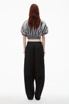 wide leg pant in satin jersey