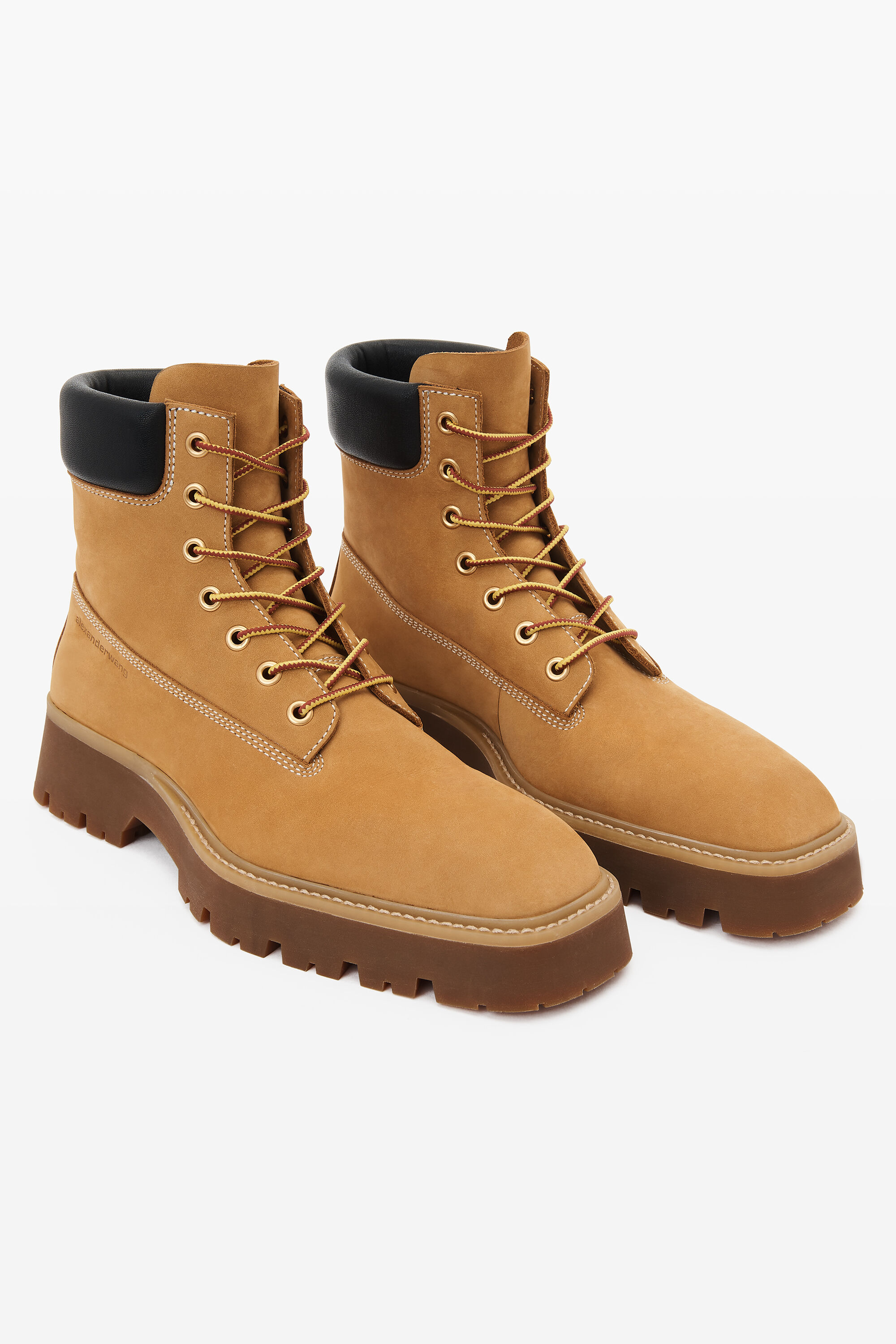 Throttle Lace up Ankle Boot in WHEAT | upper: 100% calf leather |  alexanderwang®