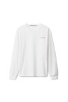 Alexander Wang white long-sleeve tee in high twist jersey