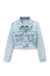 SHRUNKEN TRUCKER JACKET IN COMFORT STRETCH DENIM