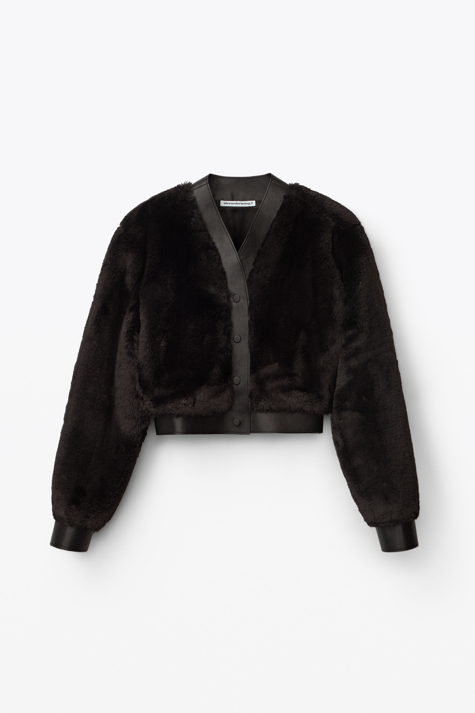 faux fur cardigan jacket