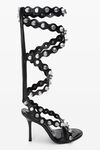 Alexander Wang black riot 105mm adjustable gladiator sandal