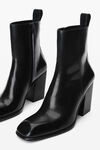 Alexander Wang black throttle 95mm ankle boot in leather