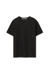 Alexander Wang black pocket tee in high twist jersey