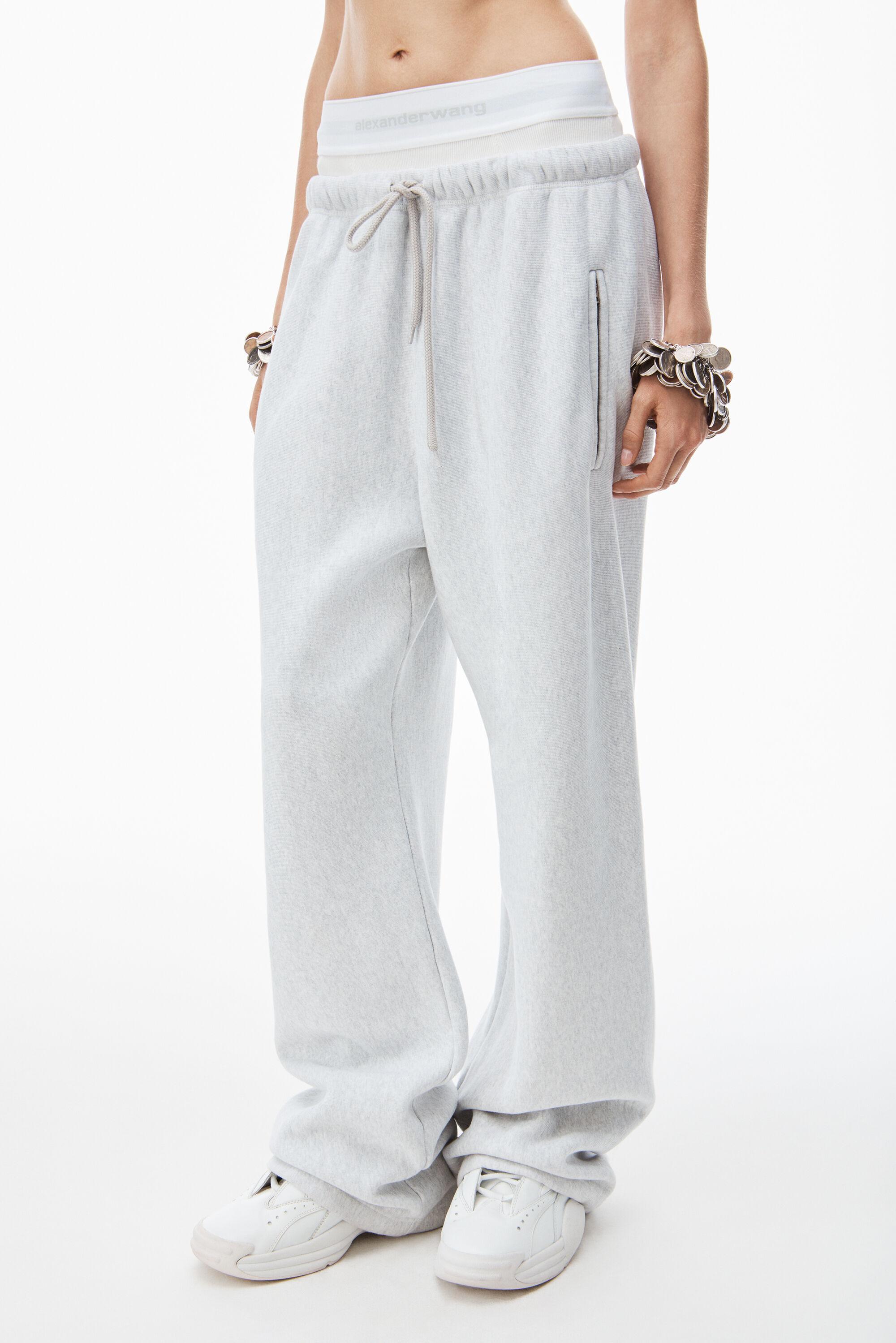 LIMITED AVAILABILITY: Women's Grey Flare Sweatpants w/ WDT Logo