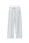 Alexander Wang light heather grey pantaloni sportivi elasticizzati con logo