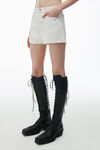 Alexander Wang vintage white cut-out high rise shorty in denim