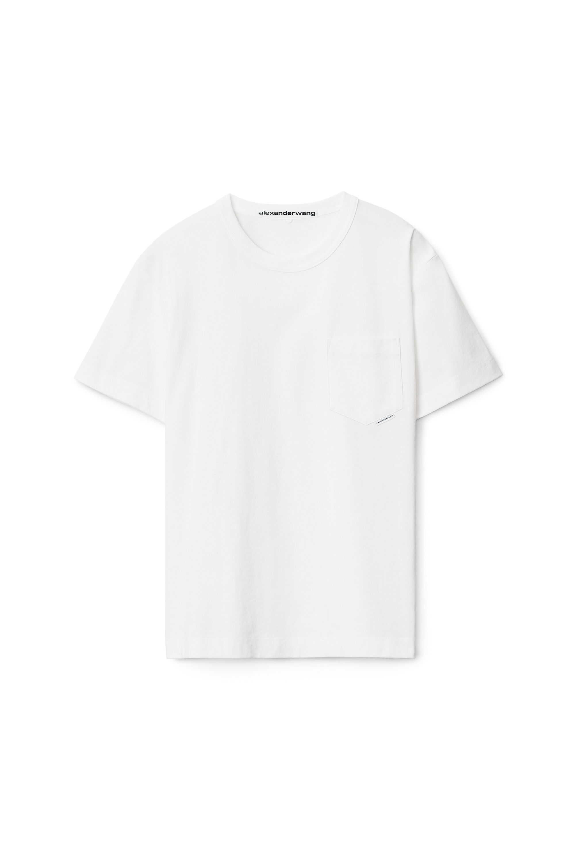 alexanderwang アレキサンダーワング ハイツイストジャージー ポケットTシャツ WHITE - alexanderwang®  アレキサンダーワング JP