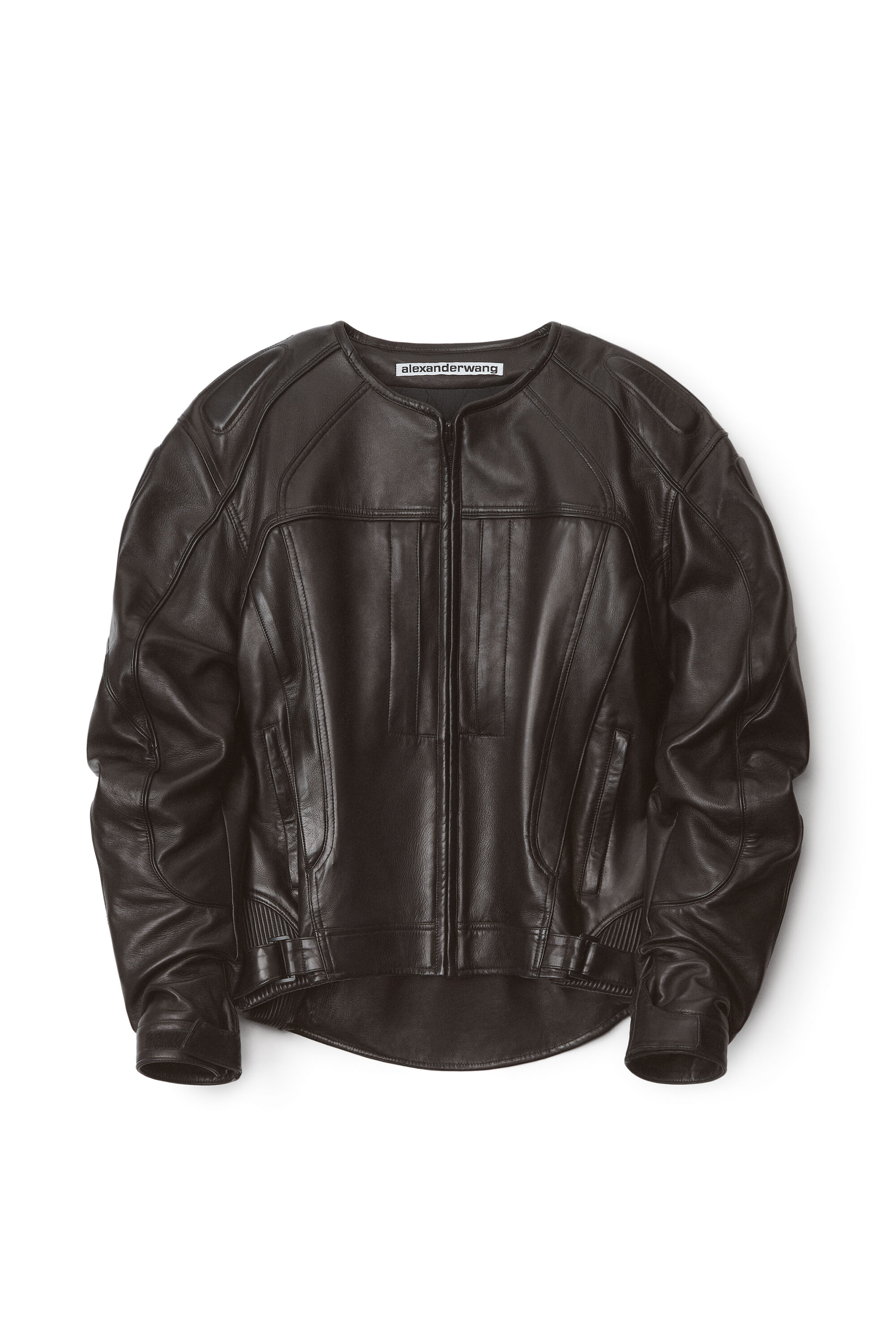 OVERSIZED MOTO JACKET IN BUTTERY LEATHER