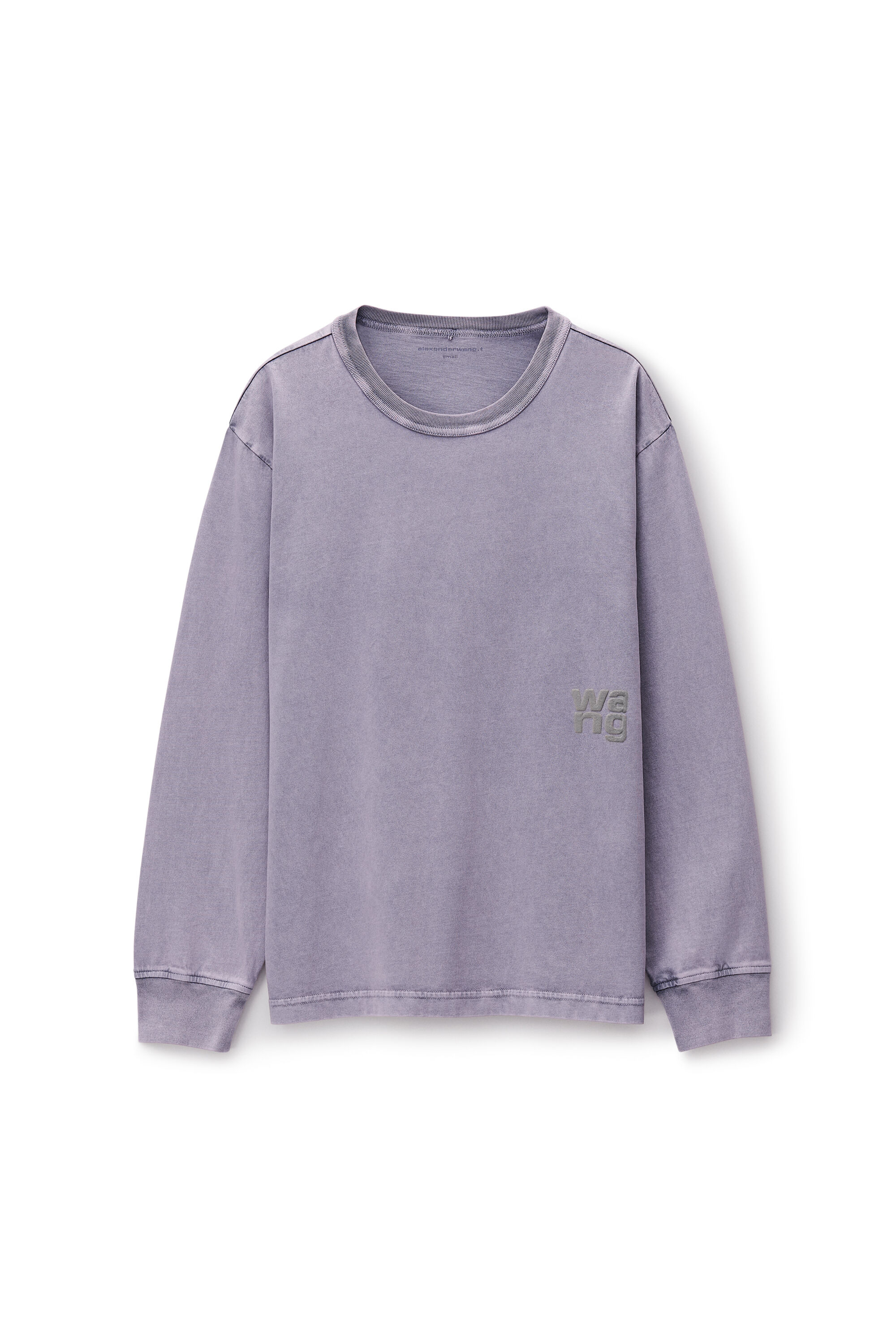 puff logo tee in cotton jersey in ACID PINK LAVENDER | composition: 100%  cotton | alexanderwang®