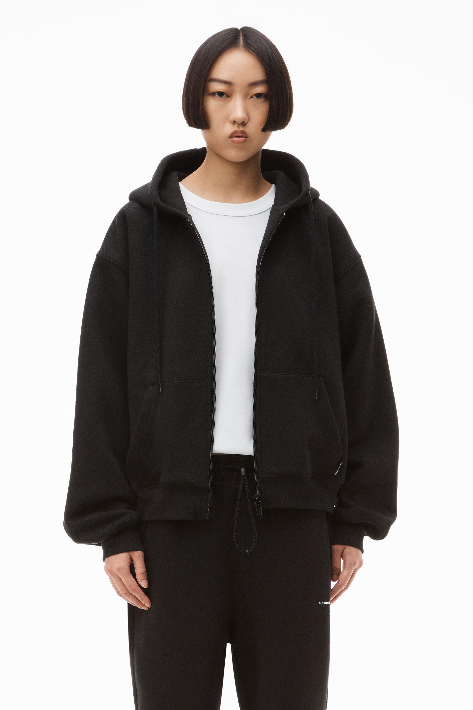 alexanderwang アレキサンダーワング デンスフリース ジップ