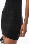 Alexander Wang black crystal hotfix minidress