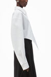 Alexander Wang white camicia a punta in cotone biologico