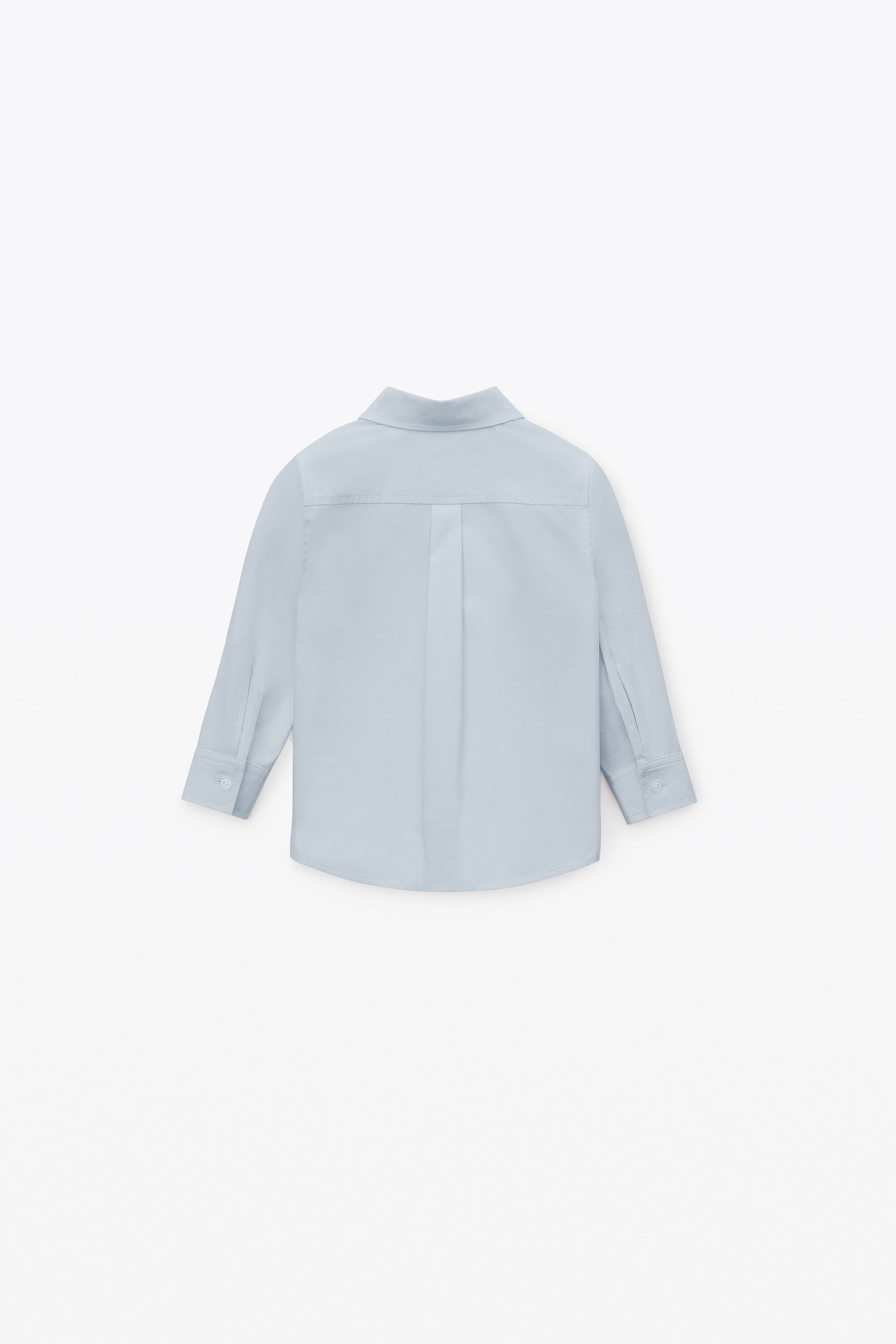 KIDS BUTTON DOWN SHIRT IN COMPACT COTTON in XENON BLUE | FEATURES 