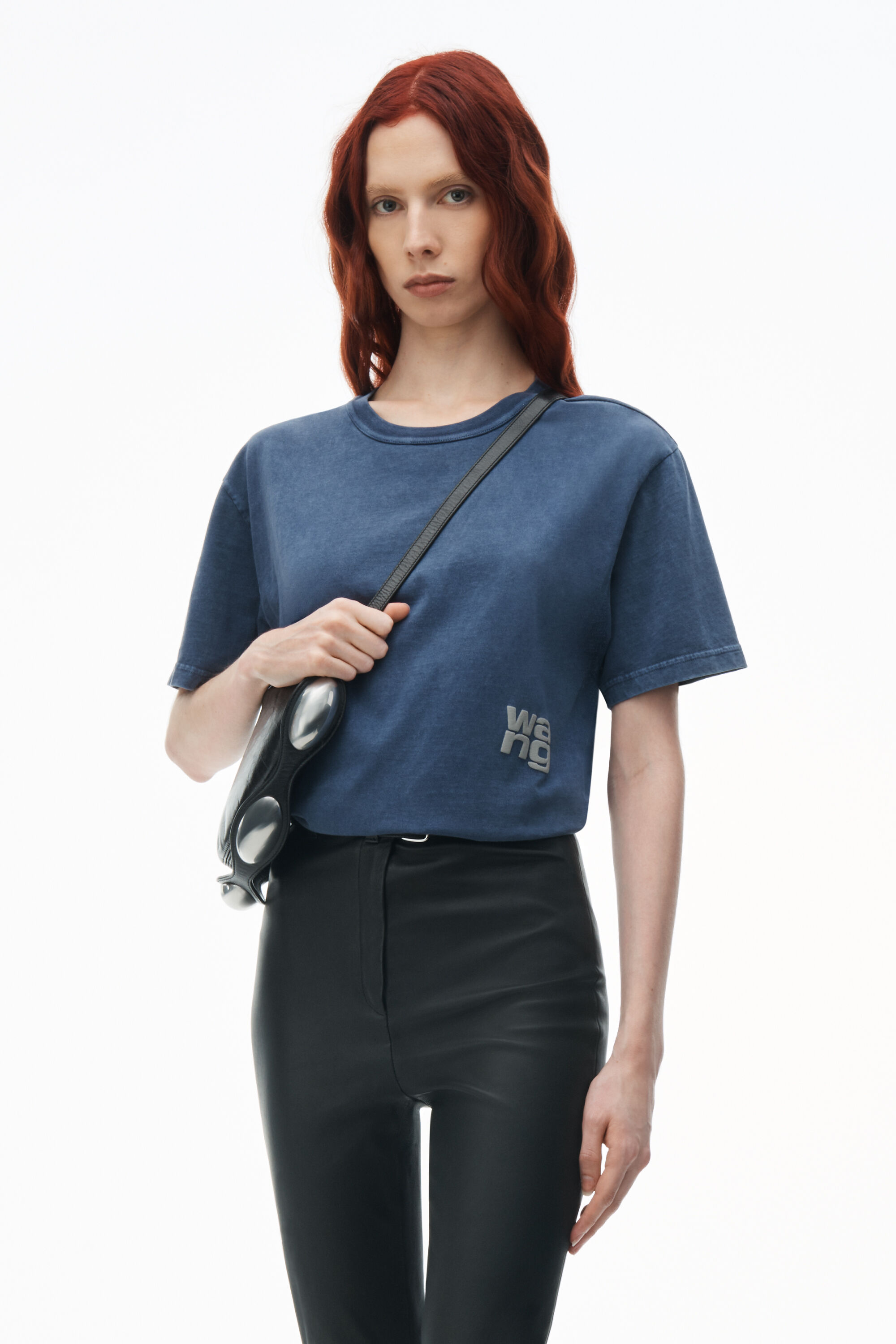 puff logo tee in essential cotton jersey in MARITIME BLUE 
