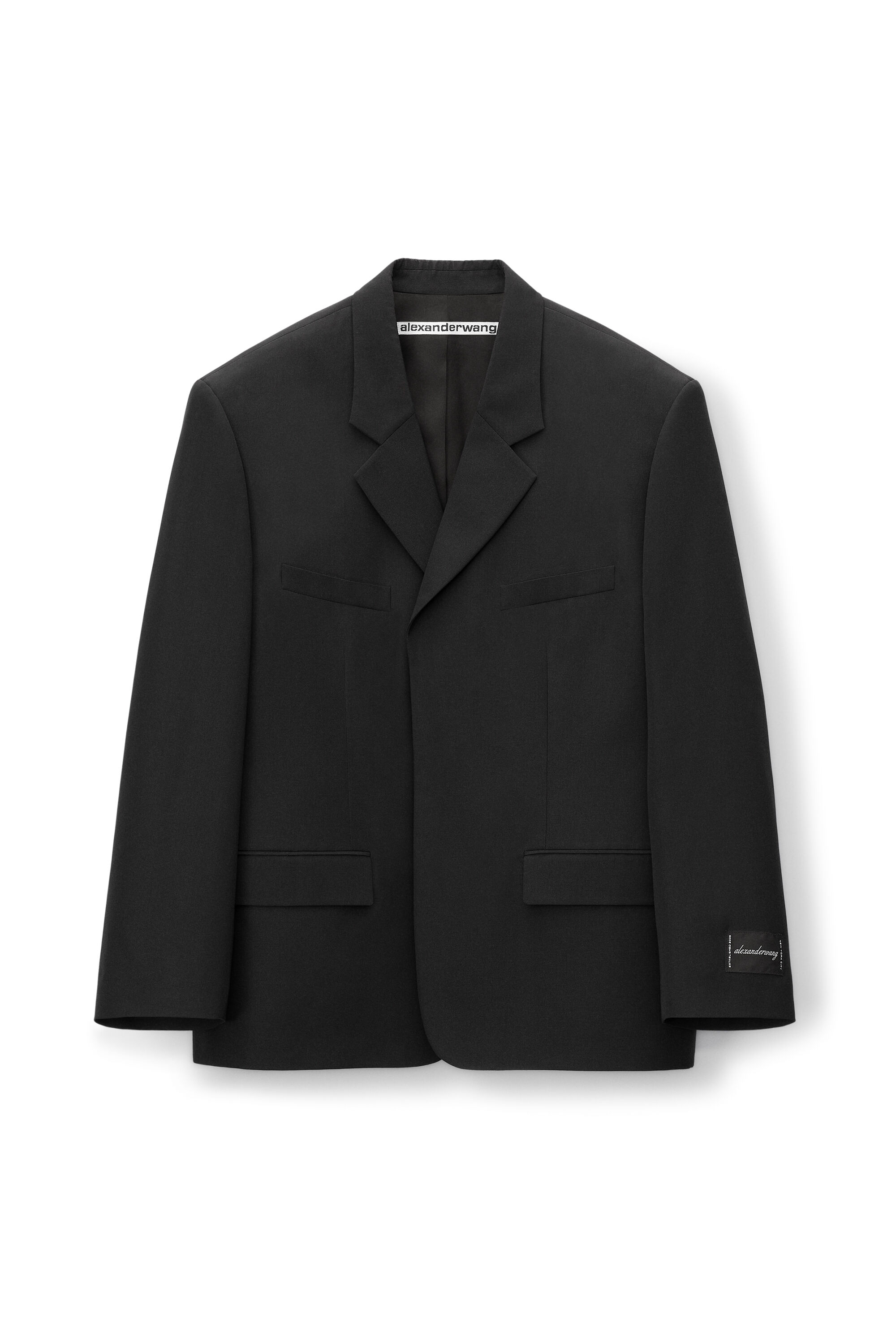 alexanderwang BLAZER IN WOOL BLEND TAILORING BLACK 