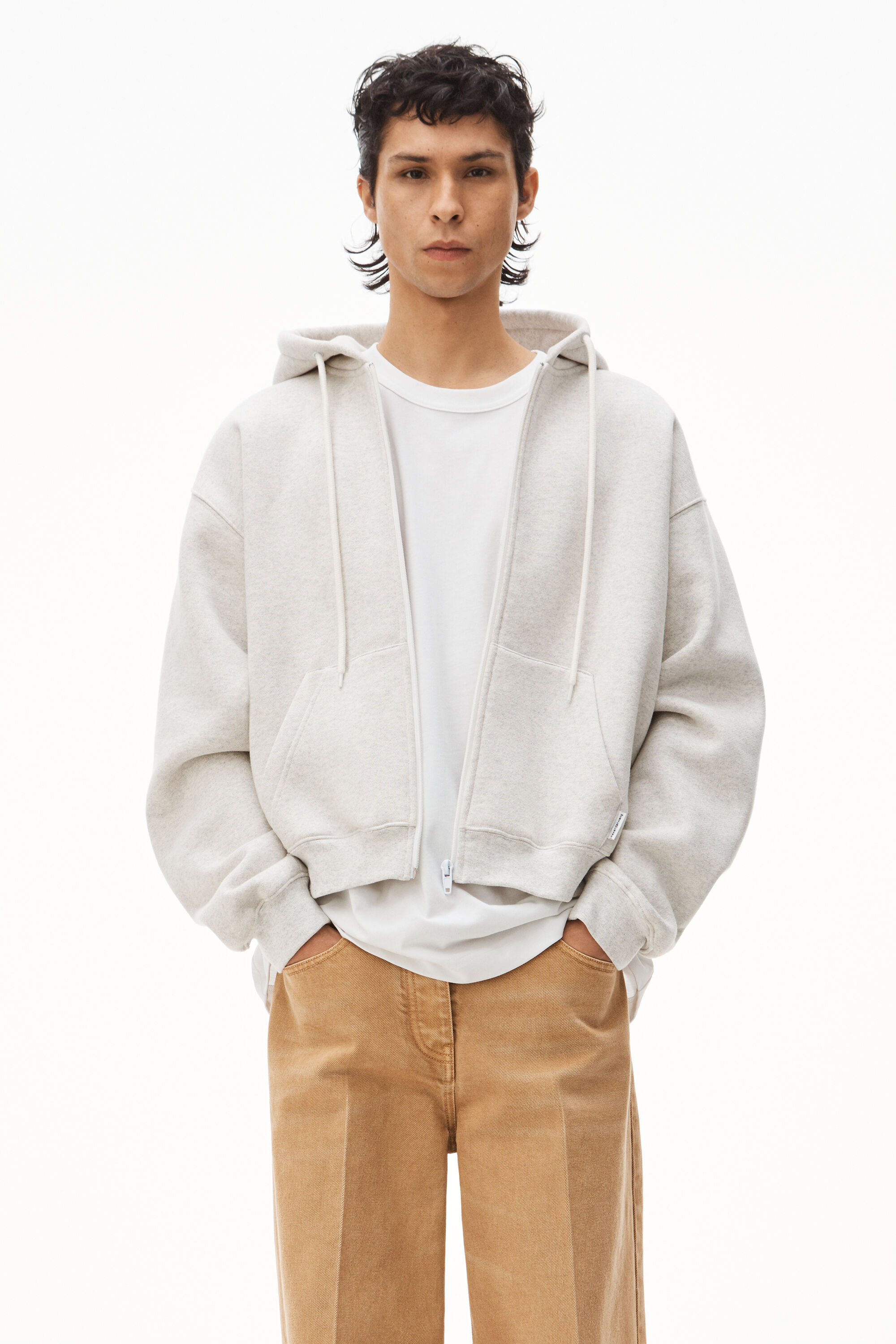 Alexander wang outlet dense fleece hoodie