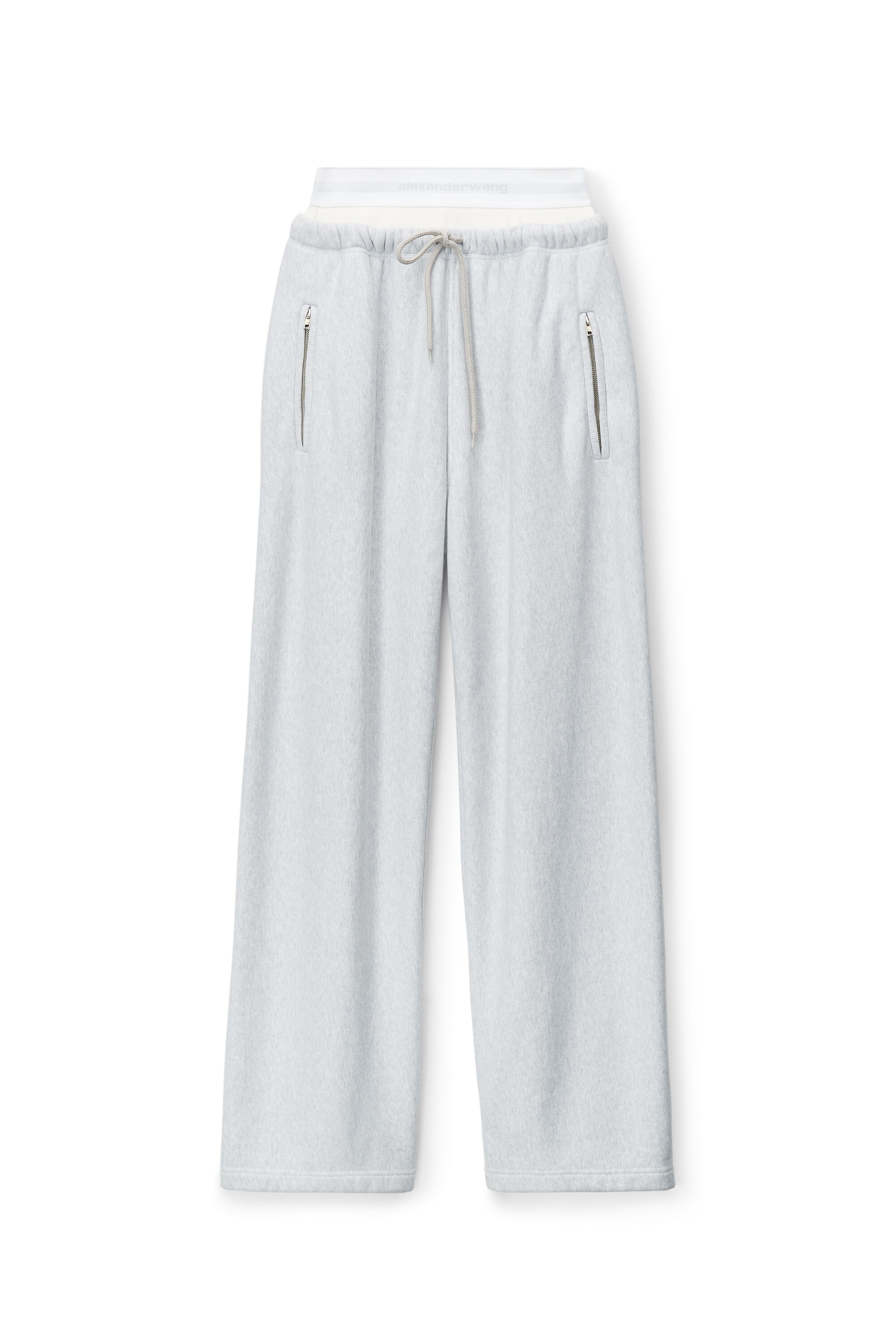 alexanderwang wide leg sweatpants with pre-styled logo brief