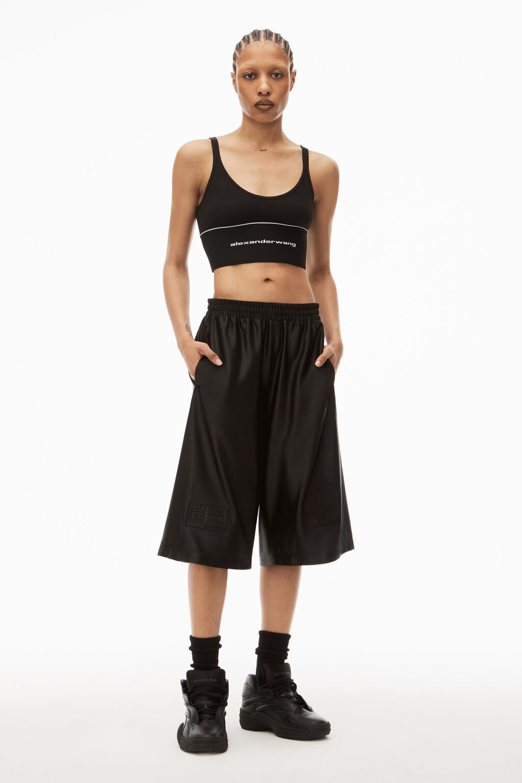 TWO PIECE SET Alexander Wang Ribbed Jersey Two Piece Set