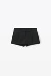 Alexander Wang black tailored mini skort in wool tailoring